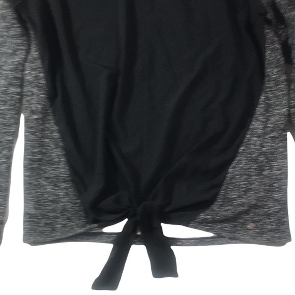 Fabletics Sophia Tie Front Marled Sweatshirt - Picture 7 of 8